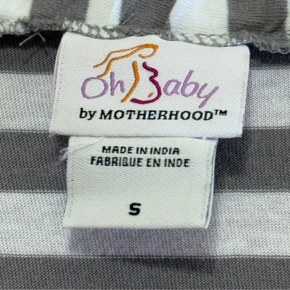 Motherhood Gray and White Striped Sleepwear - Picture 2 of 10